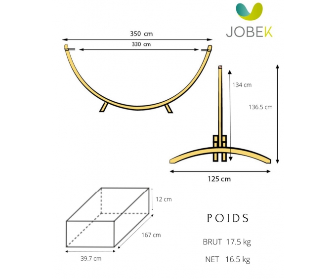 Set Weekend - Kocon Écru à Franges certifié FSC Mix