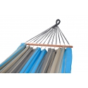 GraphiK - hammock with turquoise and anthracite stripes 100% FSC certified