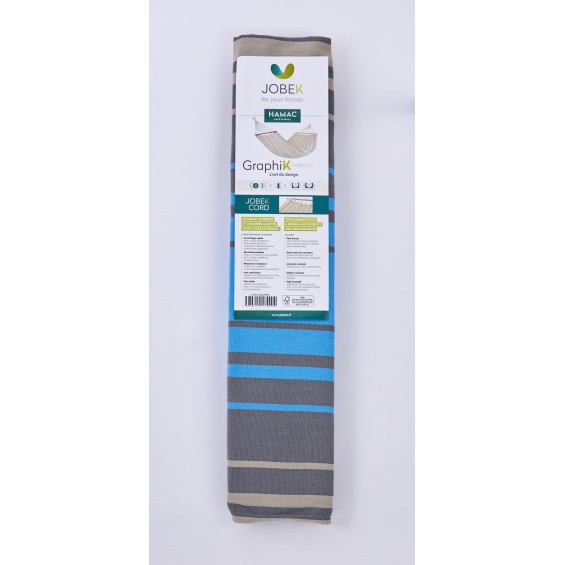 GraphiK - Hamac turquoise anthracite certifié fsc 100 % pour set